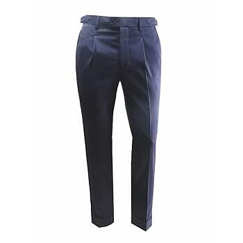 MSBUTIKS Men Bird's-Eye Relaxed Fit Suit Pants No Iron Premium
